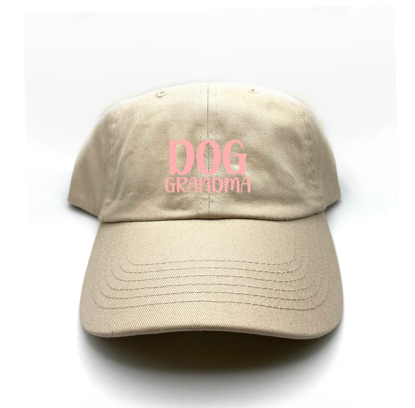 Dog Grandma Light Pink Dad Hat