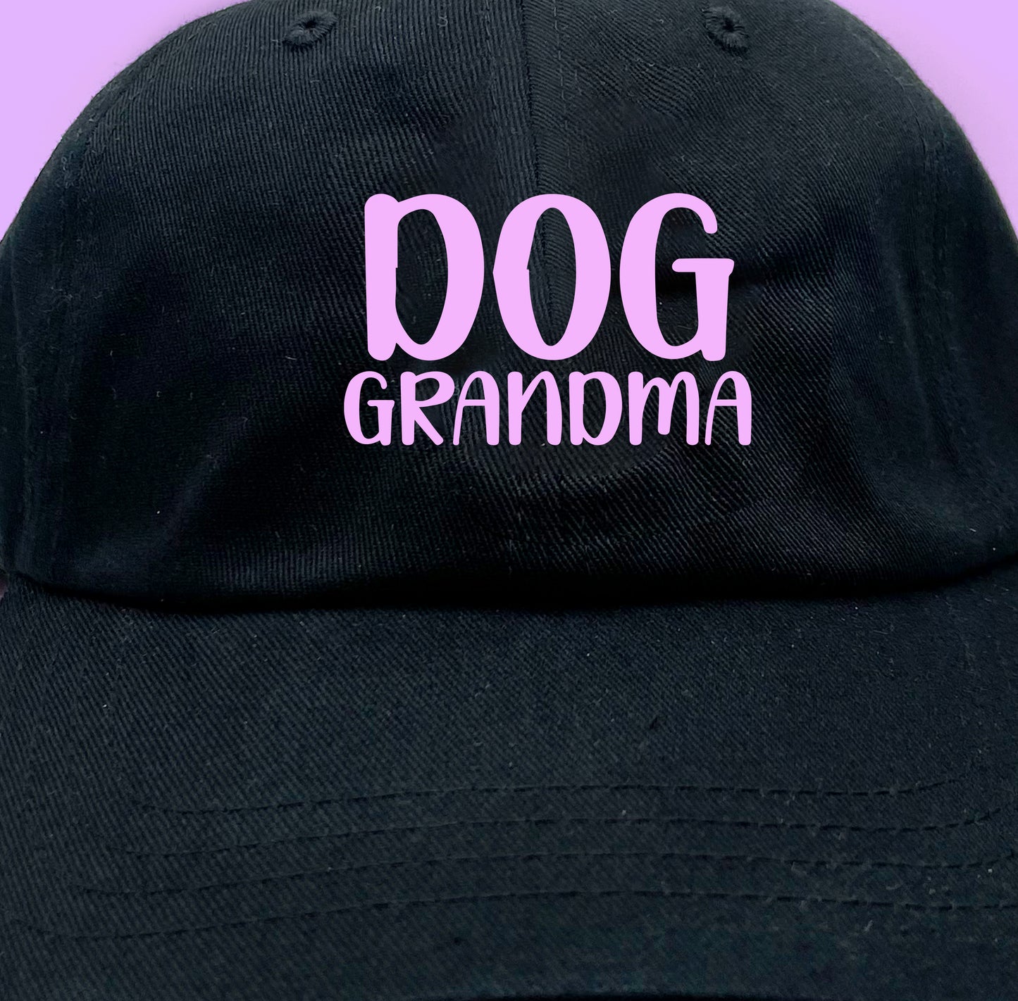 Dog Grandma Light Violet Dad Hat