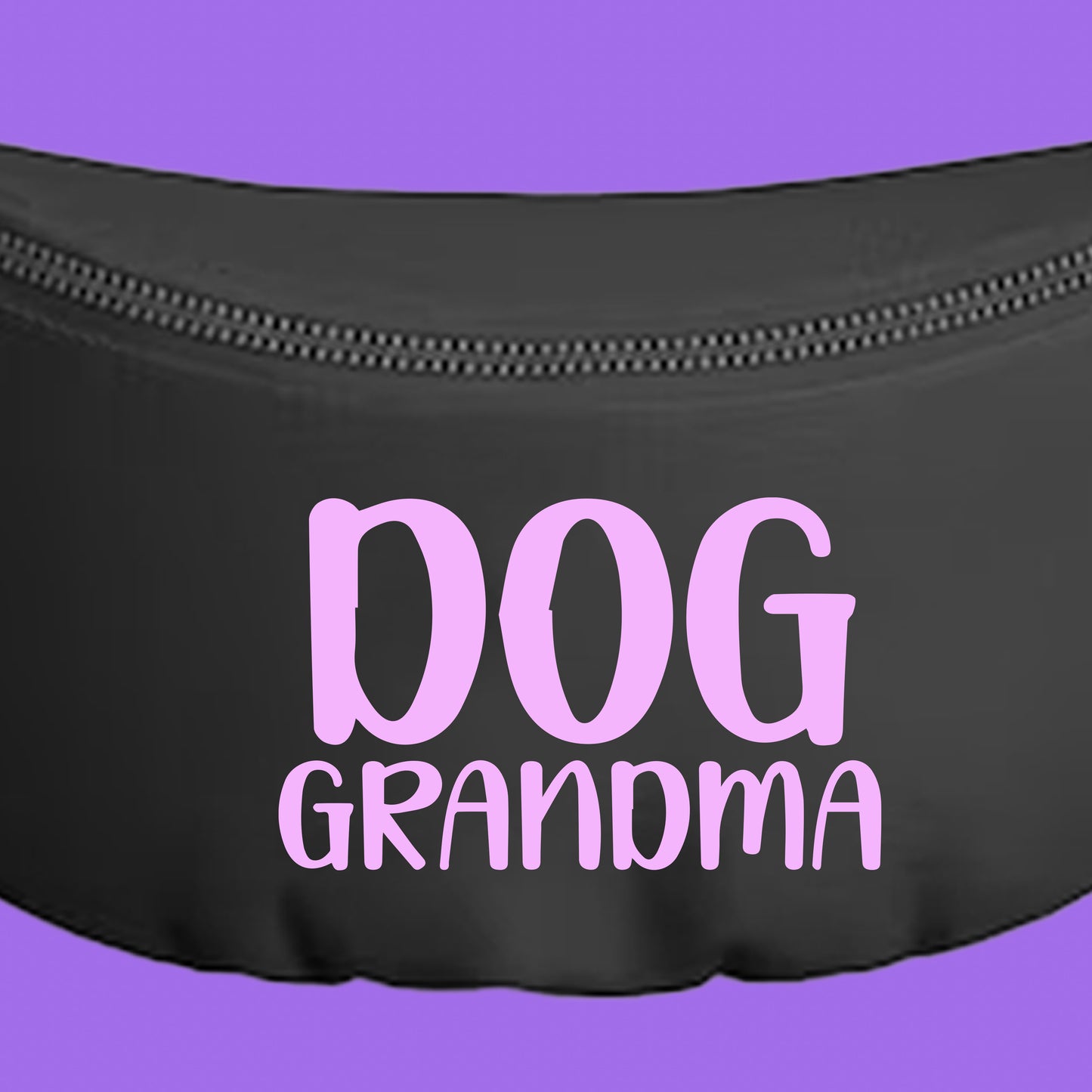 Dog Grandma Light Violet Fanny Pack