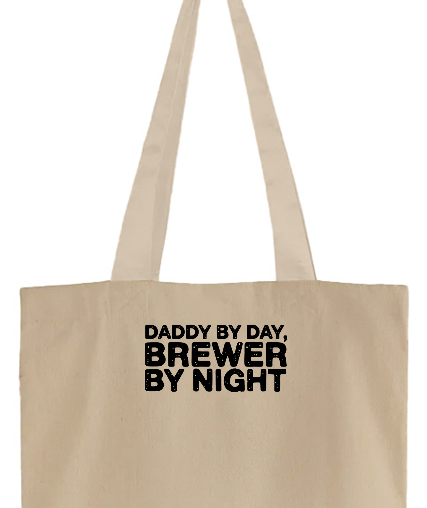 Daddy by Day, Brewer by Night Black Tote Bag