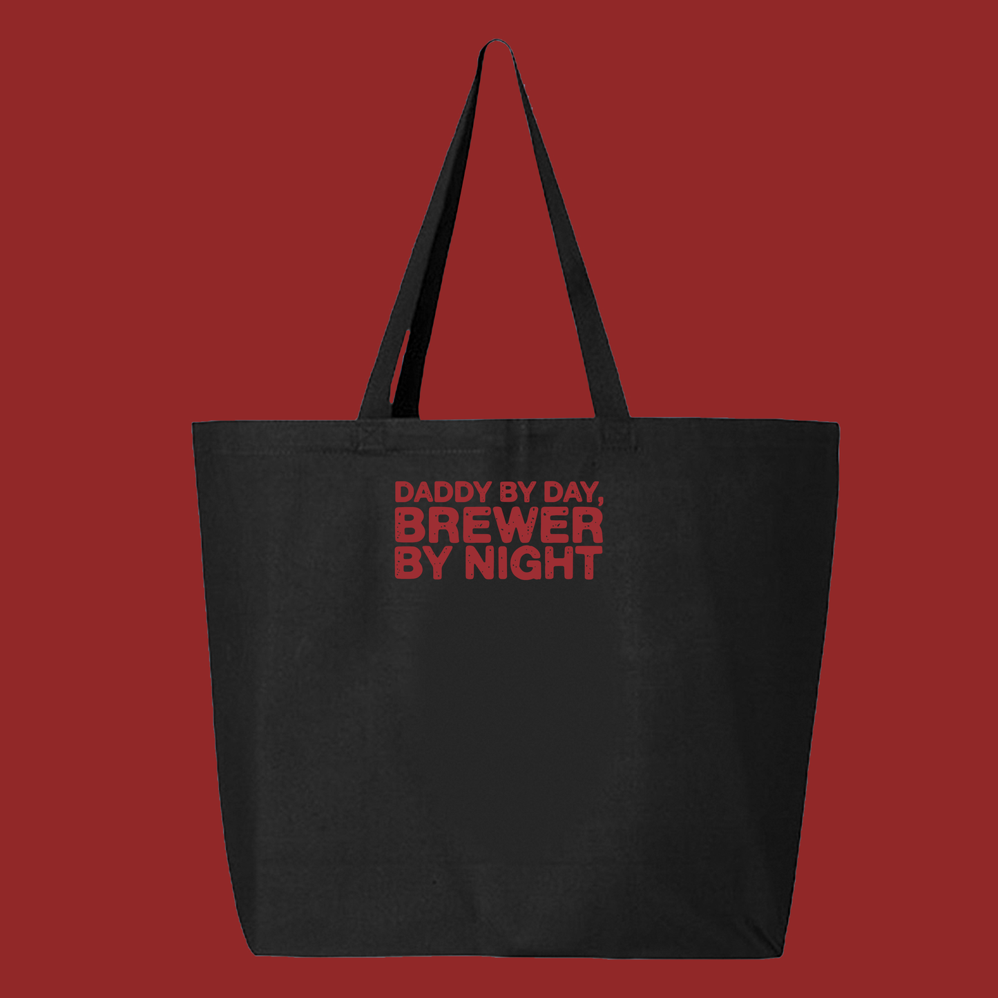 Daddy by Day, Brewer by Night Brown Tote Bag
