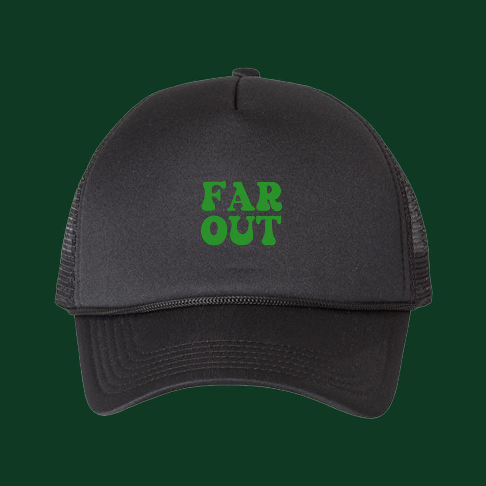 Far Out Green Foam Trucker Hat