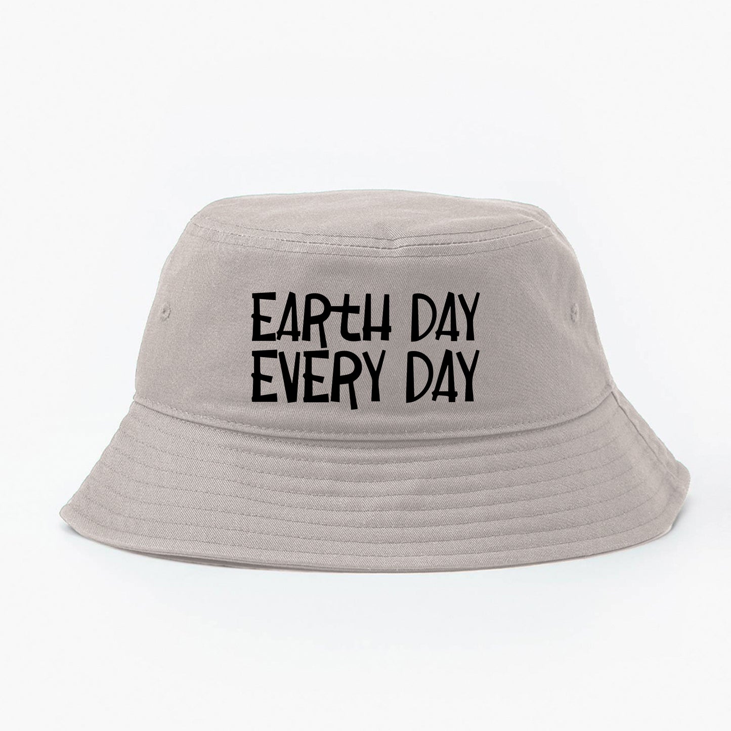 Earth Day Every Day Black Bucket Hat