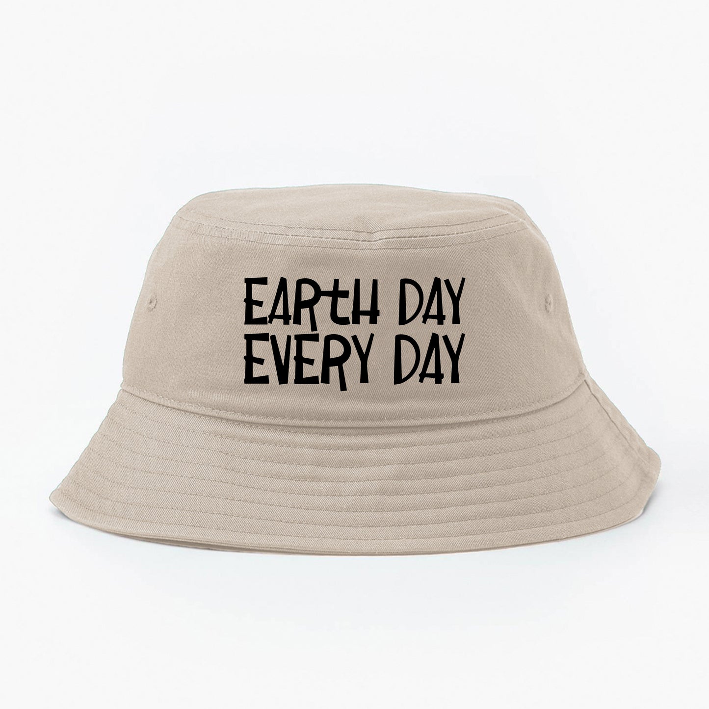 Earth Day Every Day Black Bucket Hat