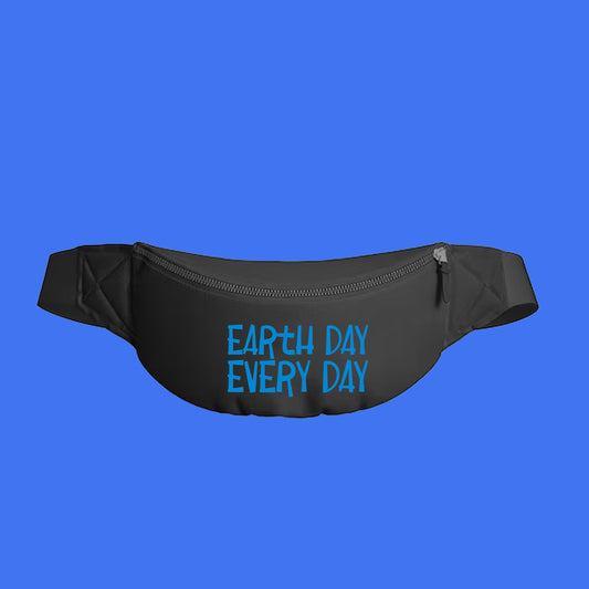Earth Day Every Day Blue Fanny Pack
