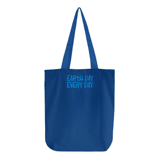 Earth Day Every Day Blue Tote Bag