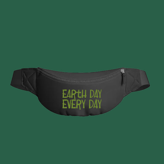 Earth Day Every Day Green Fanny Pack