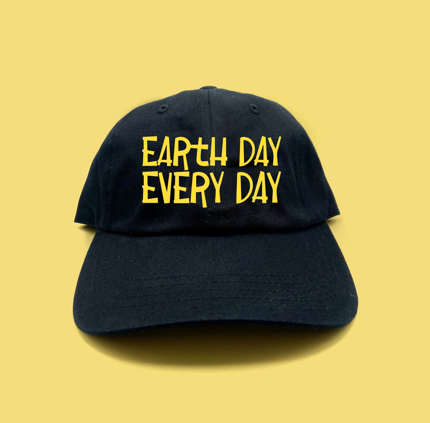 Earth Day Every Day Yellow Dad Hat