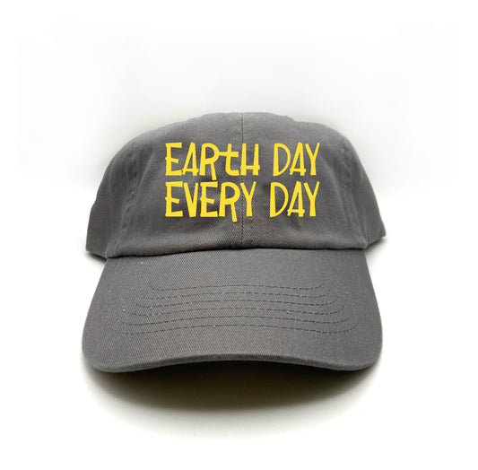 Earth Day Every Day Yellow Dad Hat