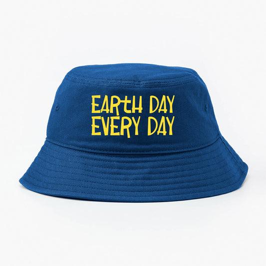 Earth Day Every Day Yellow Bucket Hat
