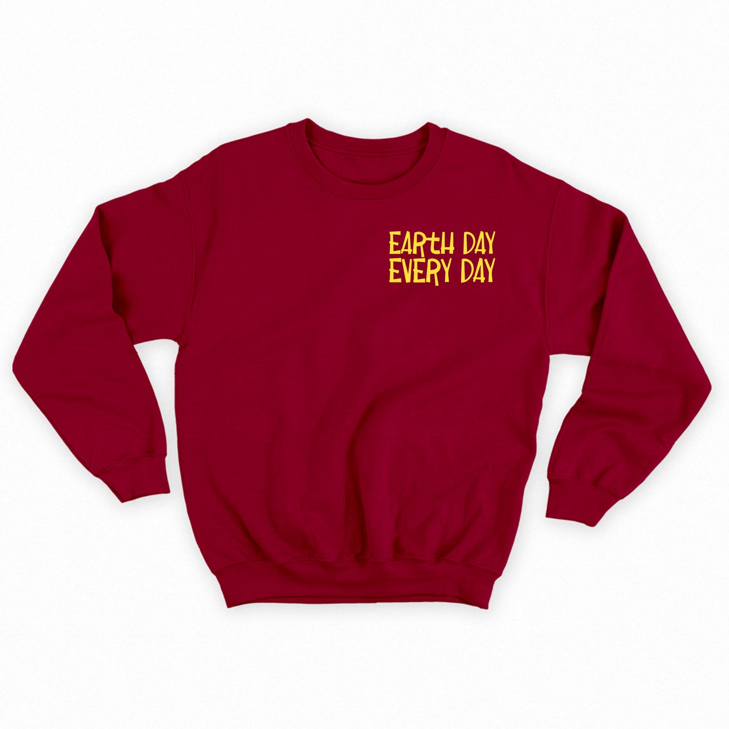 Earth Day Every Day Yellow Sweatshirt