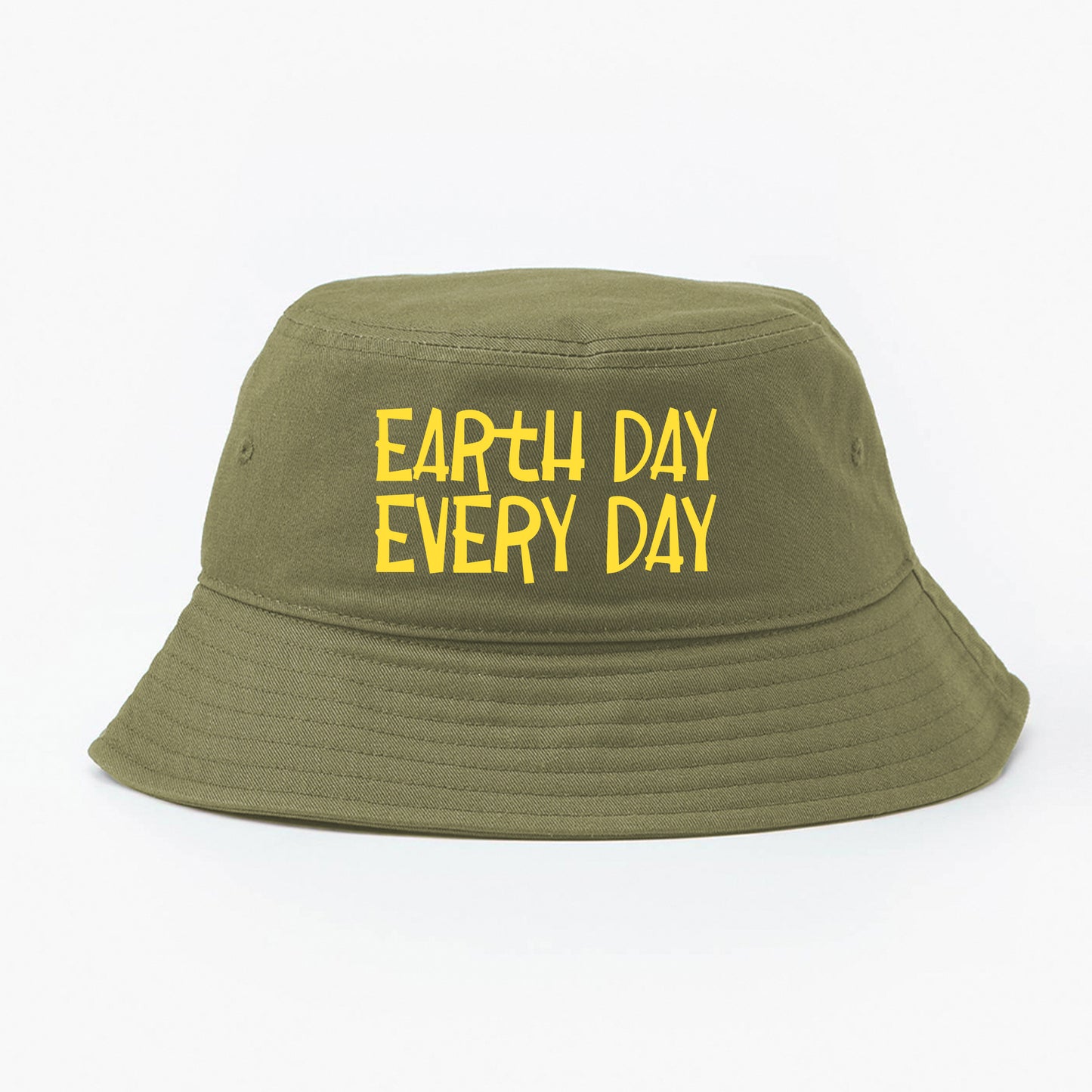 Earth Day Every Day Yellow Bucket Hat