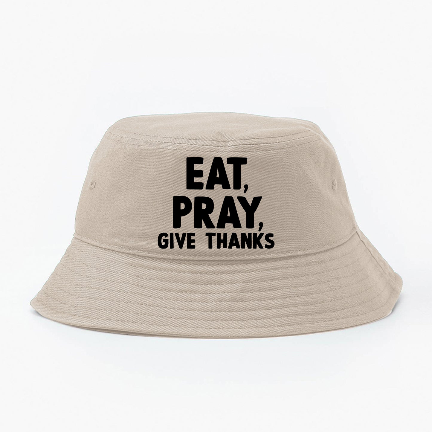 Eat, Pray, Give Thanks Black Dad Hat