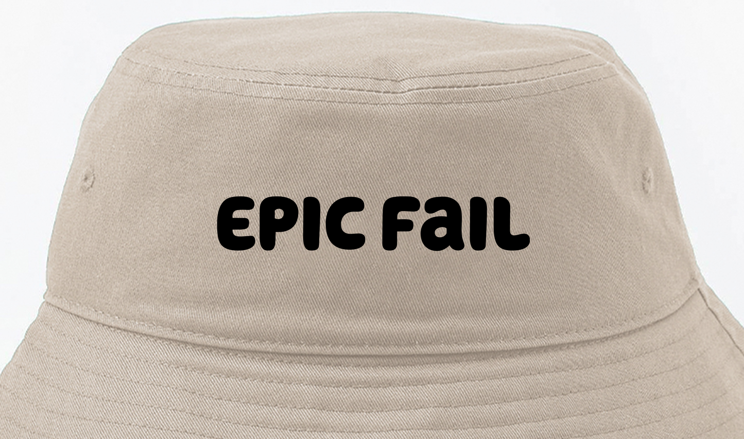Epic Fail Black Bucket Hat