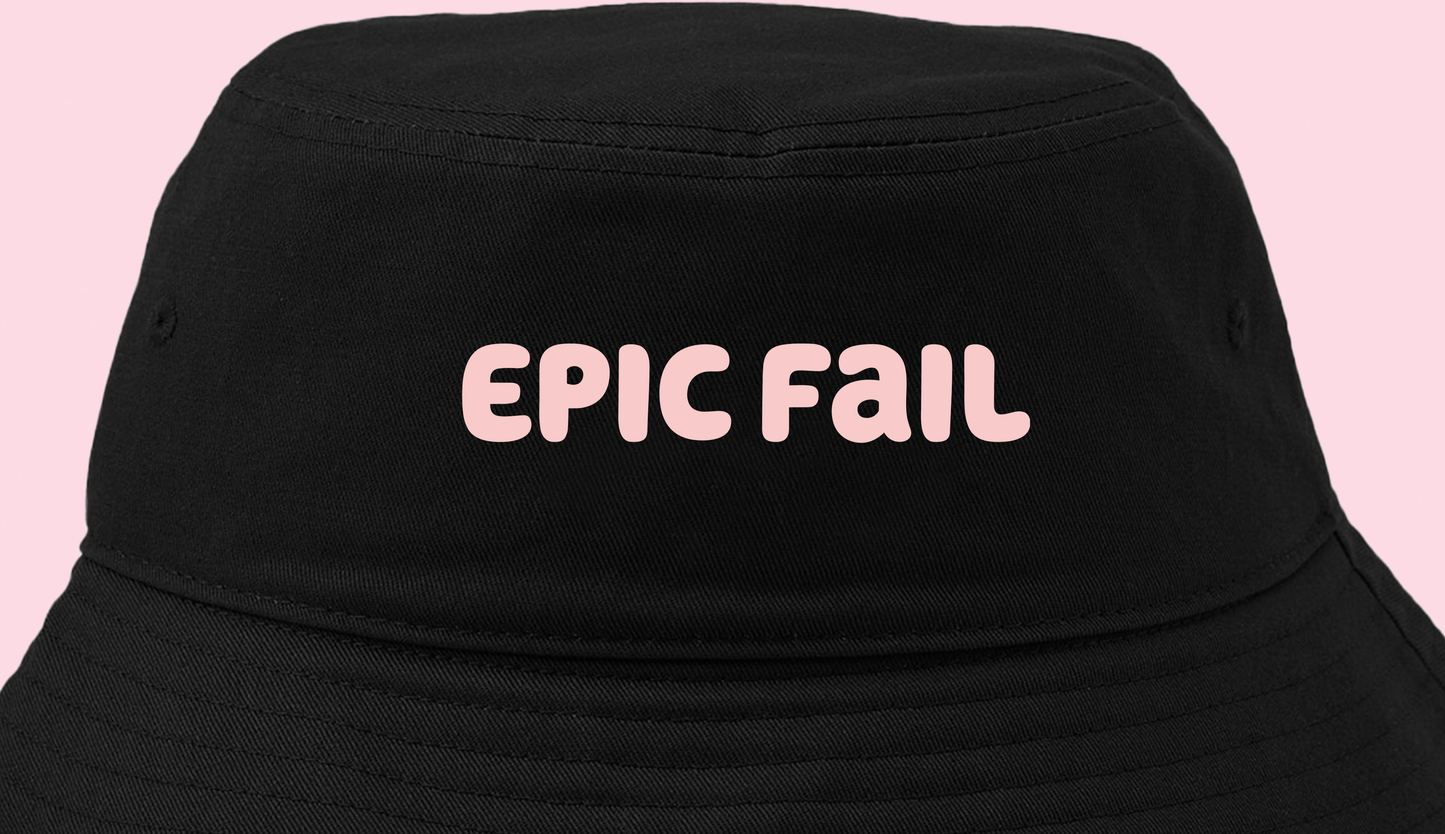 Epic Fail Pink Bucket Hat