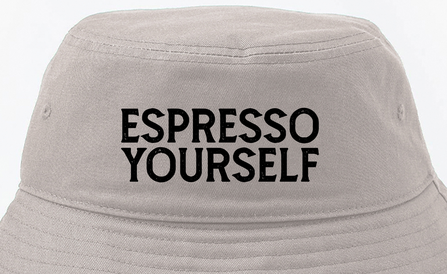 Espresso Yourself Black Bucket Hat