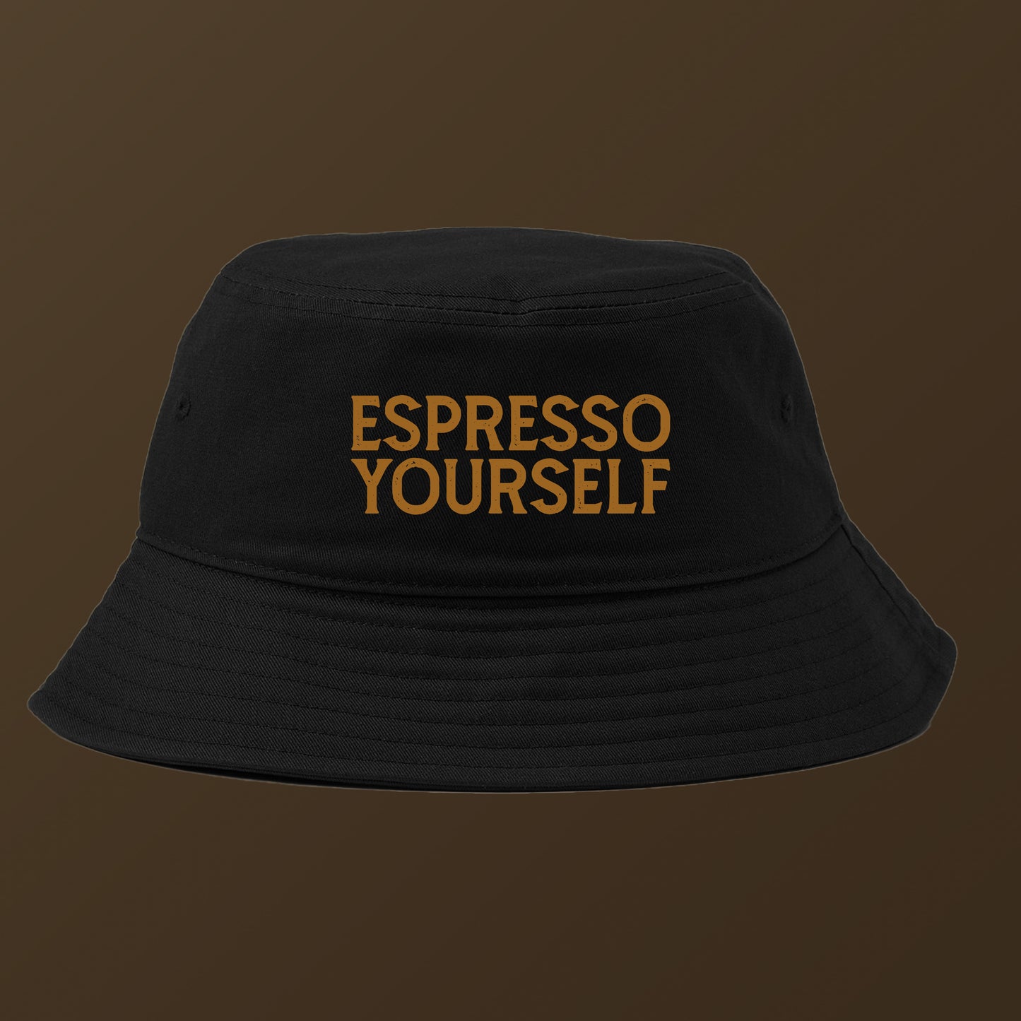 Espresso Yourself Brown Bucket Hat