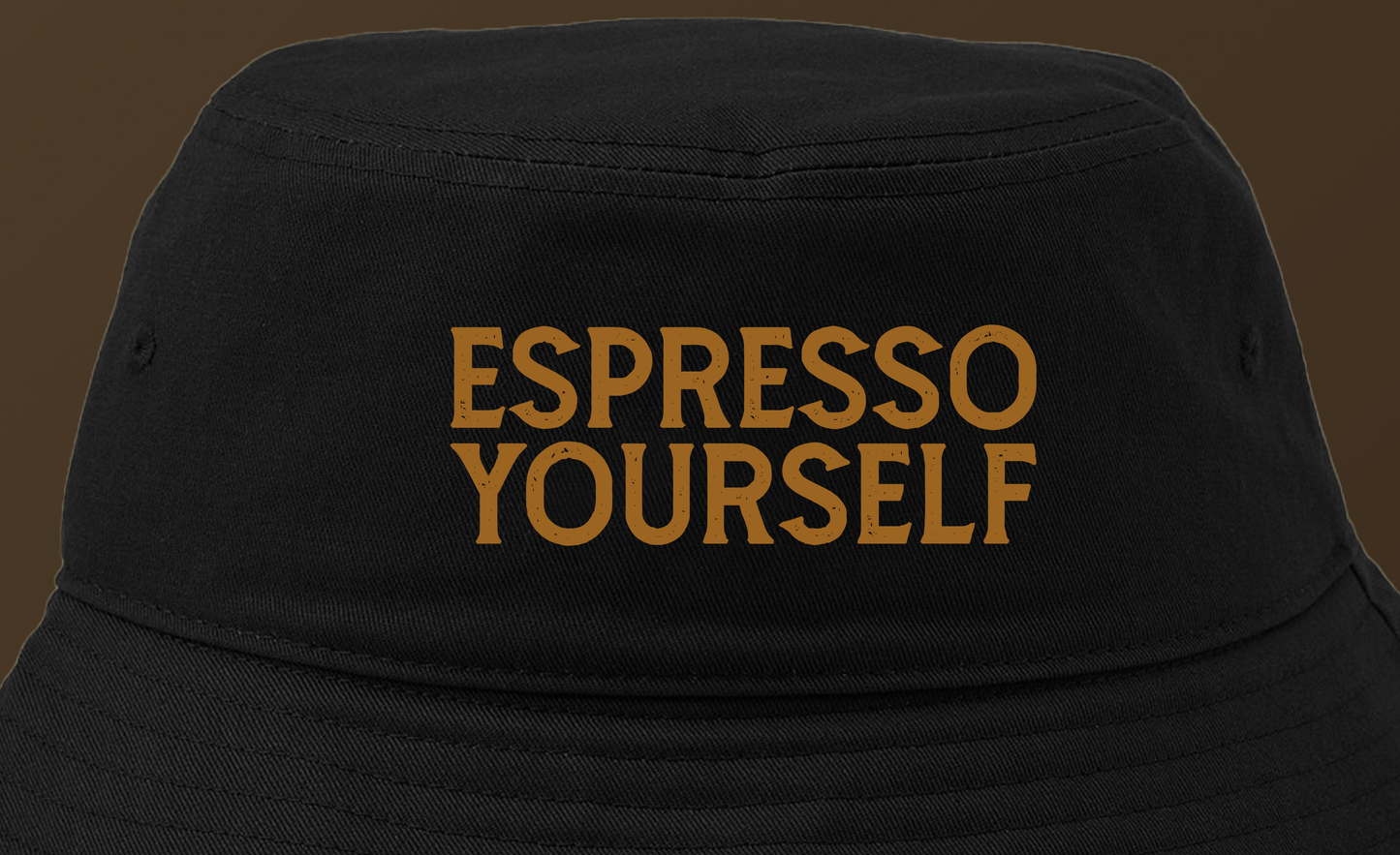 Espresso Yourself Brown Bucket Hat