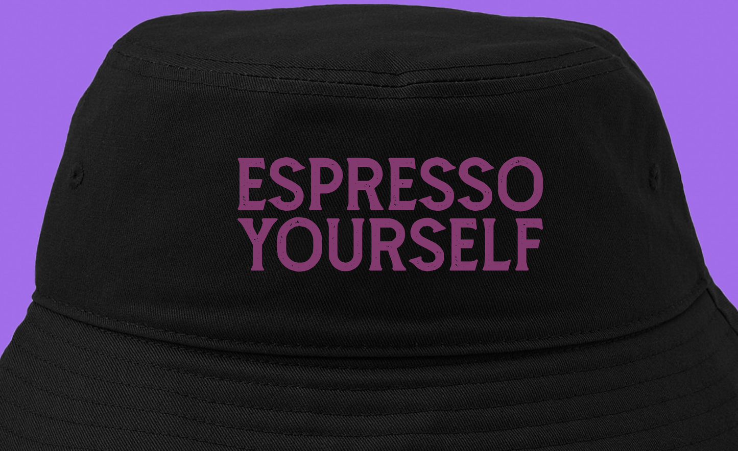 Espresso Yourself Violet Bucket Hat
