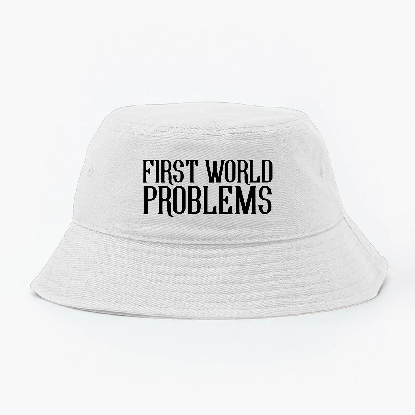 First World Problems Black Bucket Hat