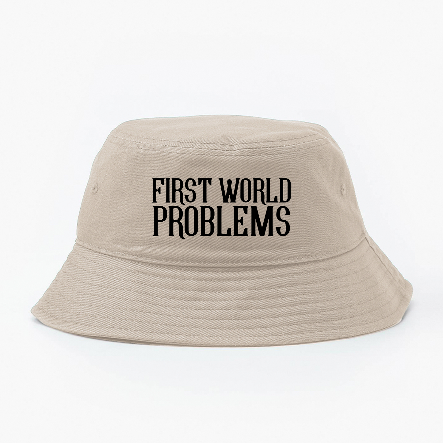 First World Problems Black Bucket Hat