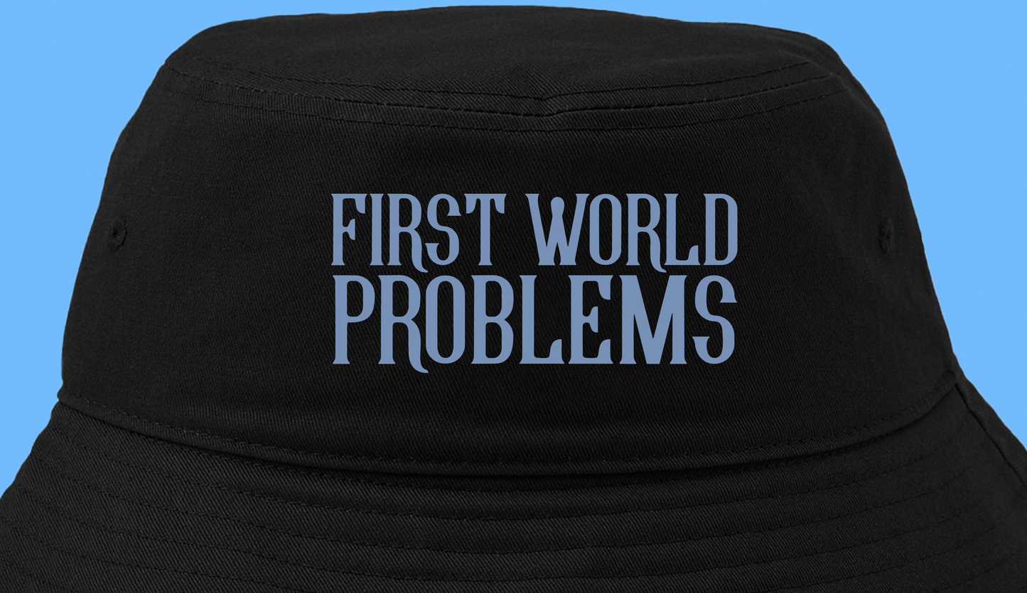 First World Problems Blue Bucket Hat