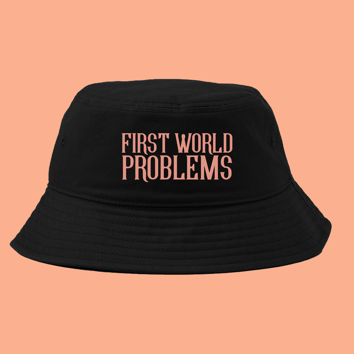 First World Problems Pink Bucket Hat