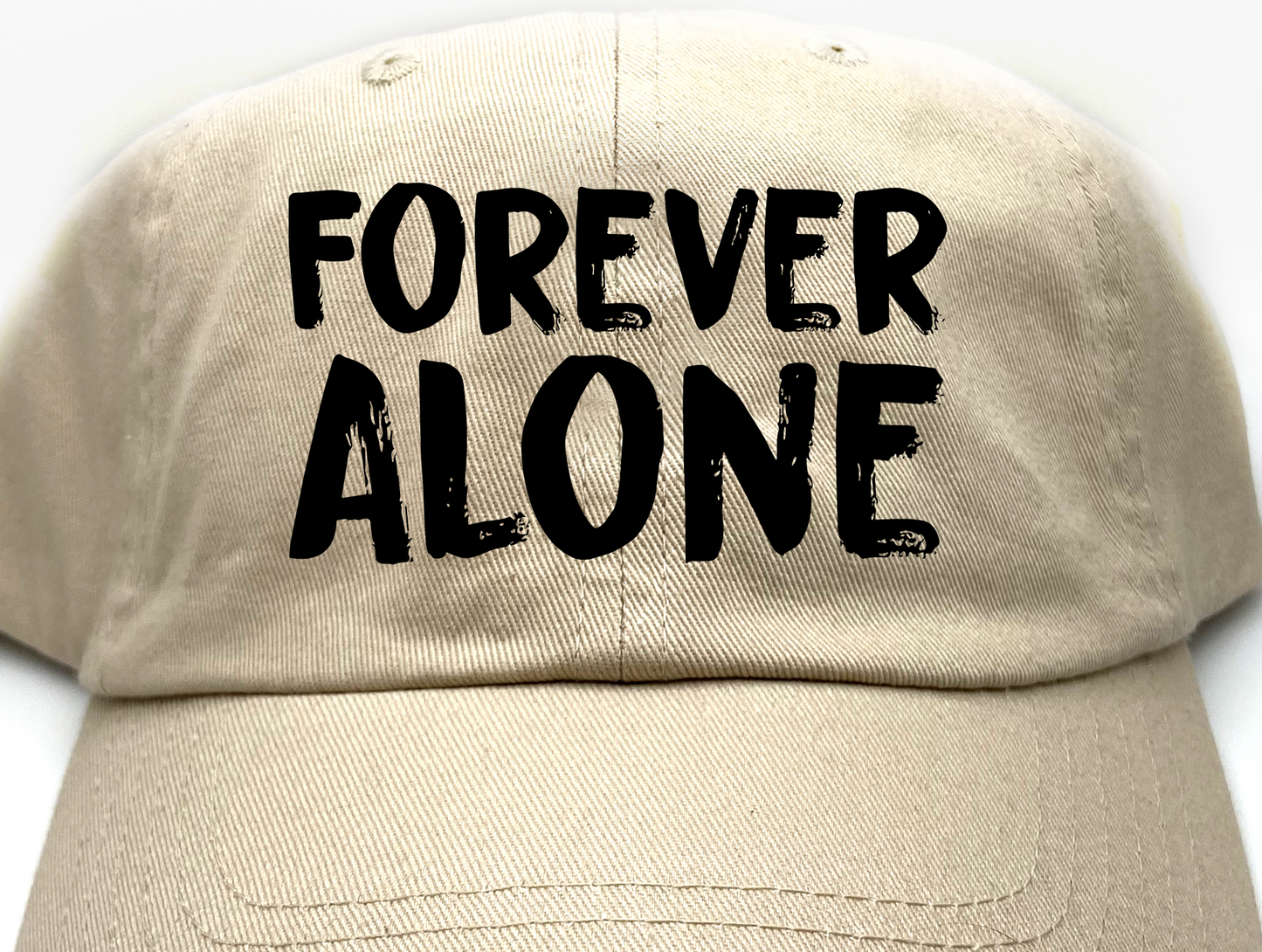 Forever Alone Black Dad Hat
