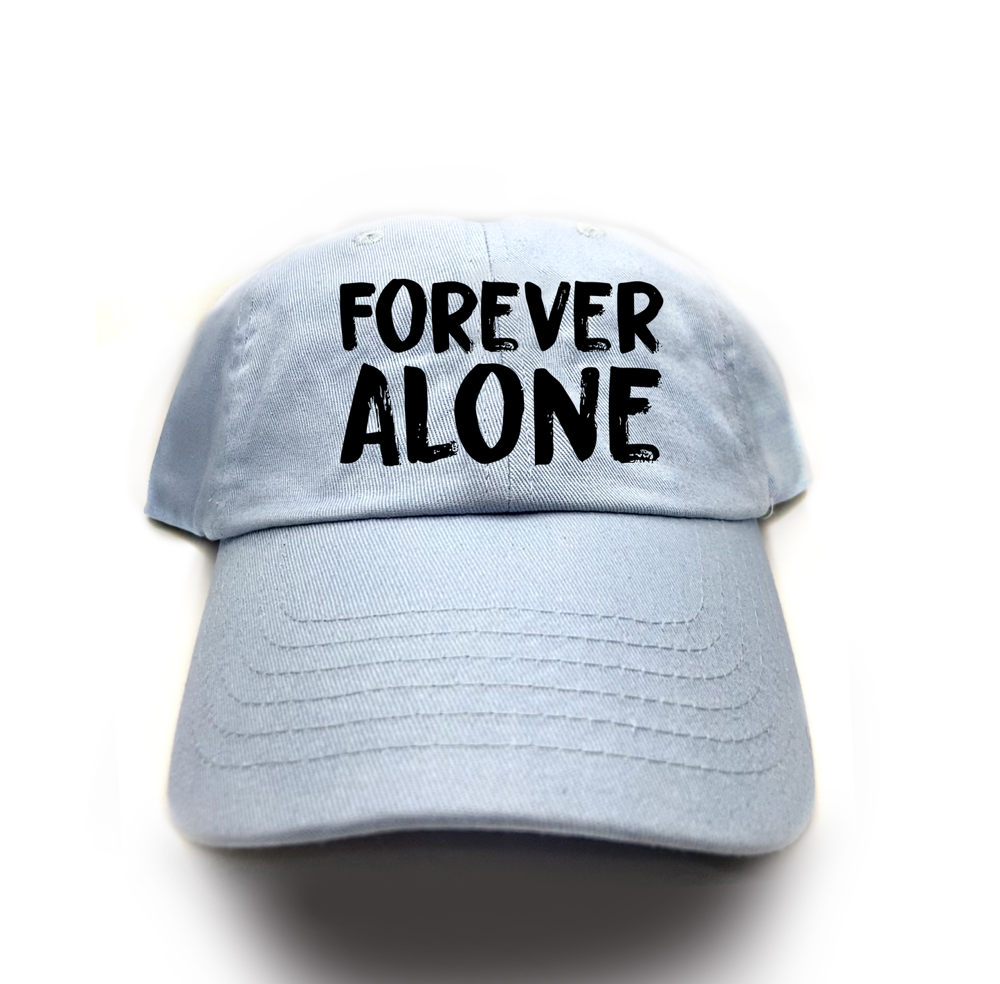 Forever Alone Black Dad Hat