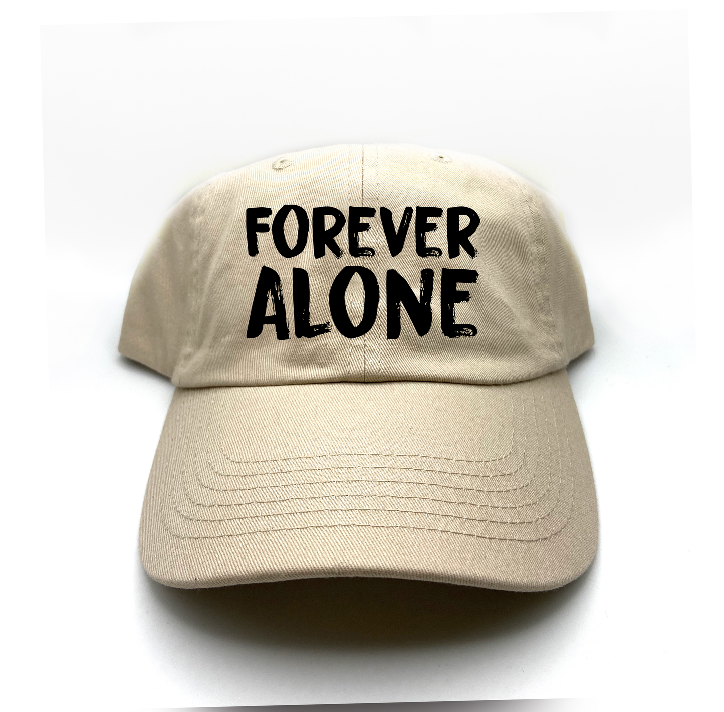 Forever Alone Black Dad Hat