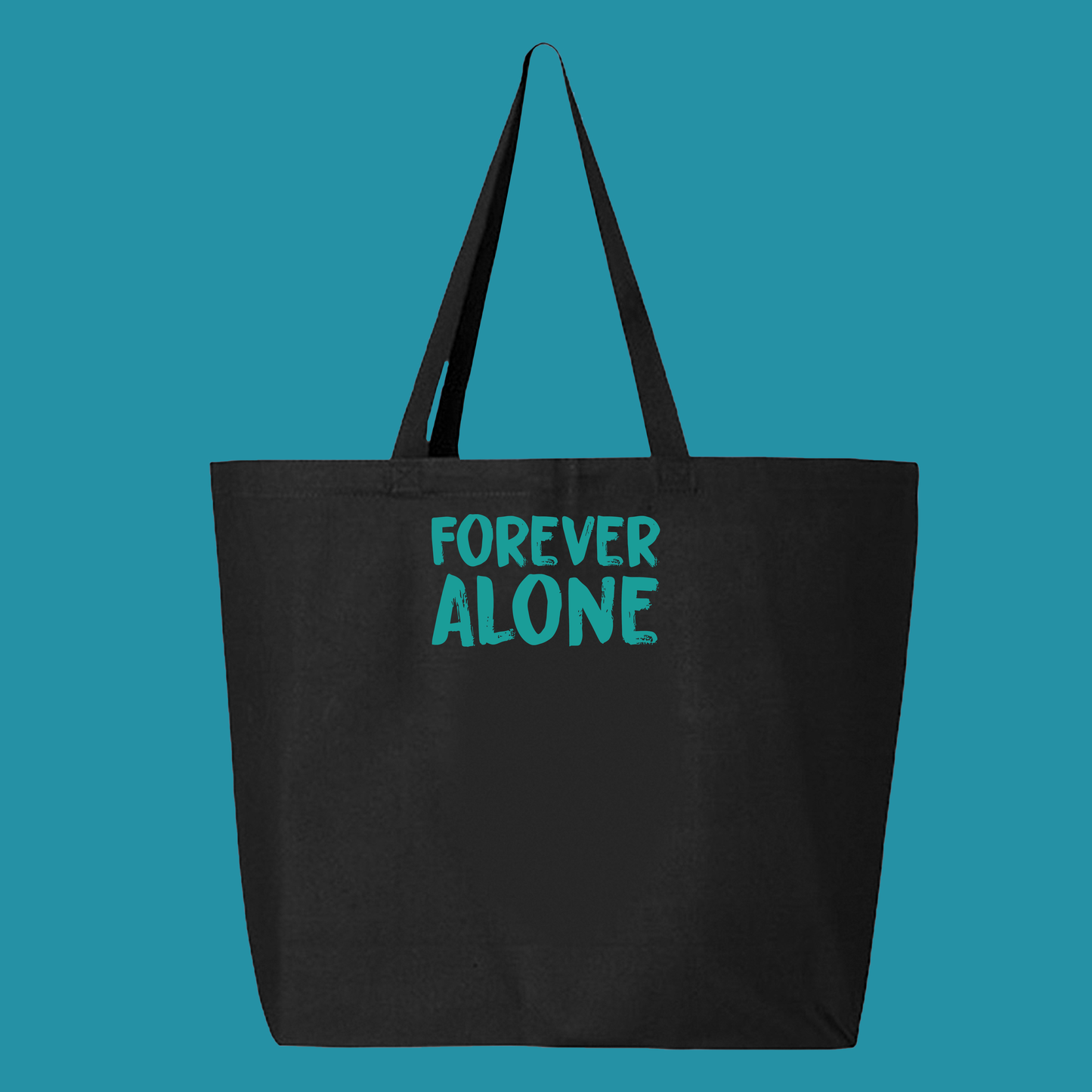 Forever Alone Green Tote Bag