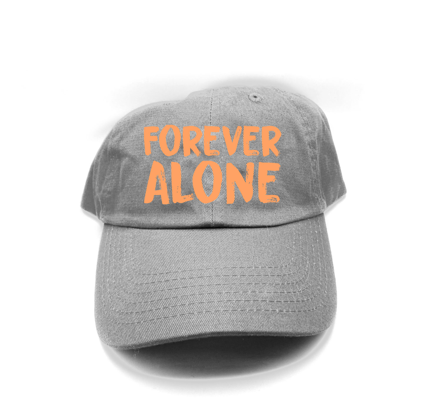 Forever Alone Orange Dad Hat