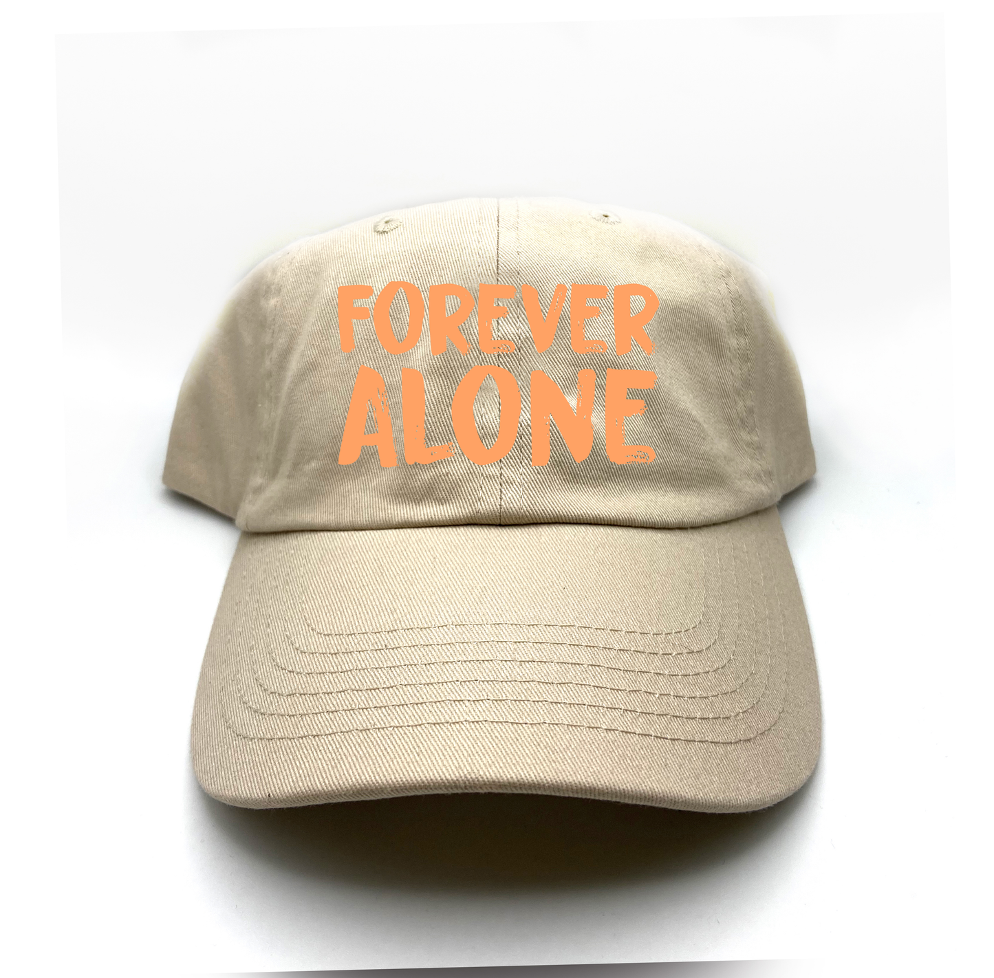 Forever Alone Orange Dad Hat