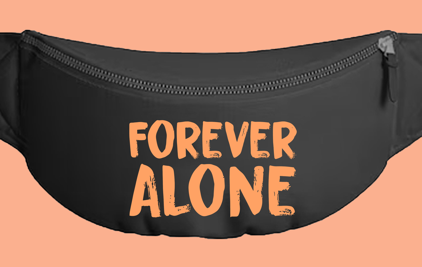 Forever Alone Orange Fanny Pack