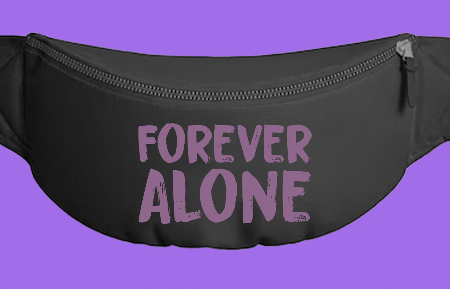 Forever Alone Purple Fanny Pack