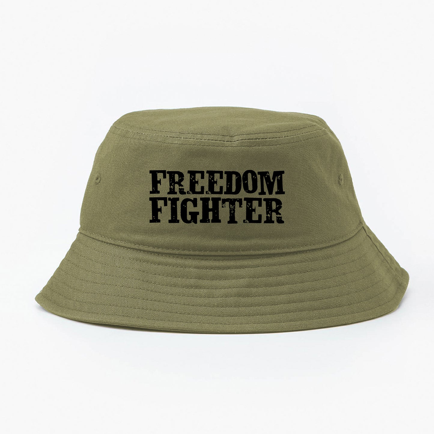 Freedom Fighter Black Bucket Hat