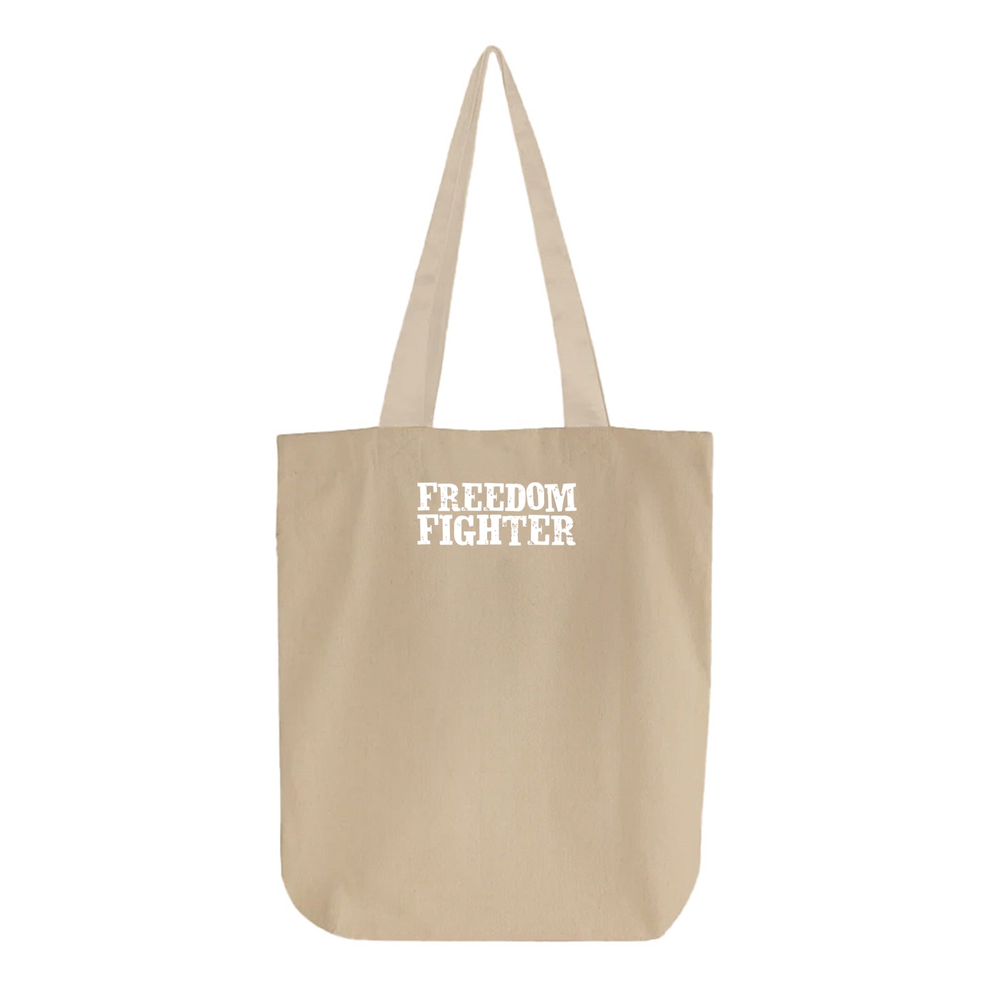 Freedom Fighter White Tote Bag