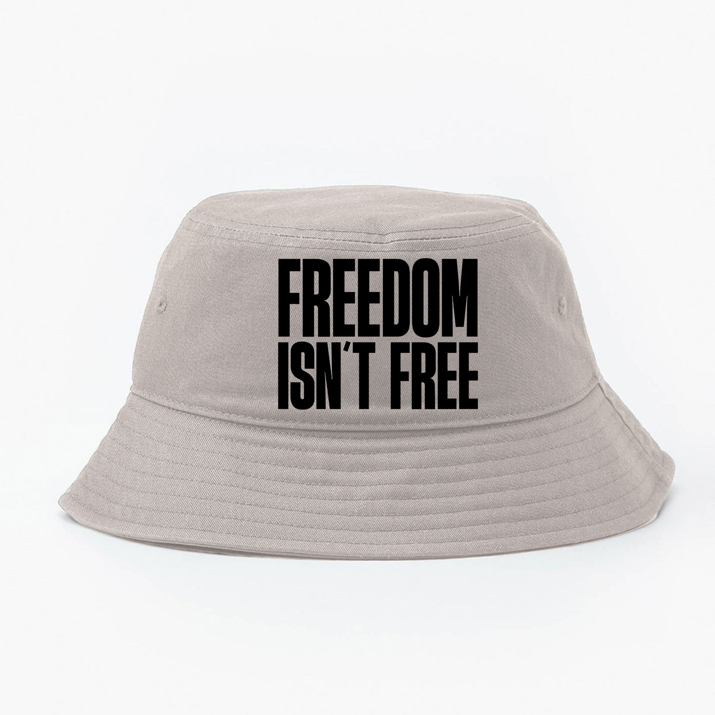 Freedom Isn't Free Black Bucket Hat