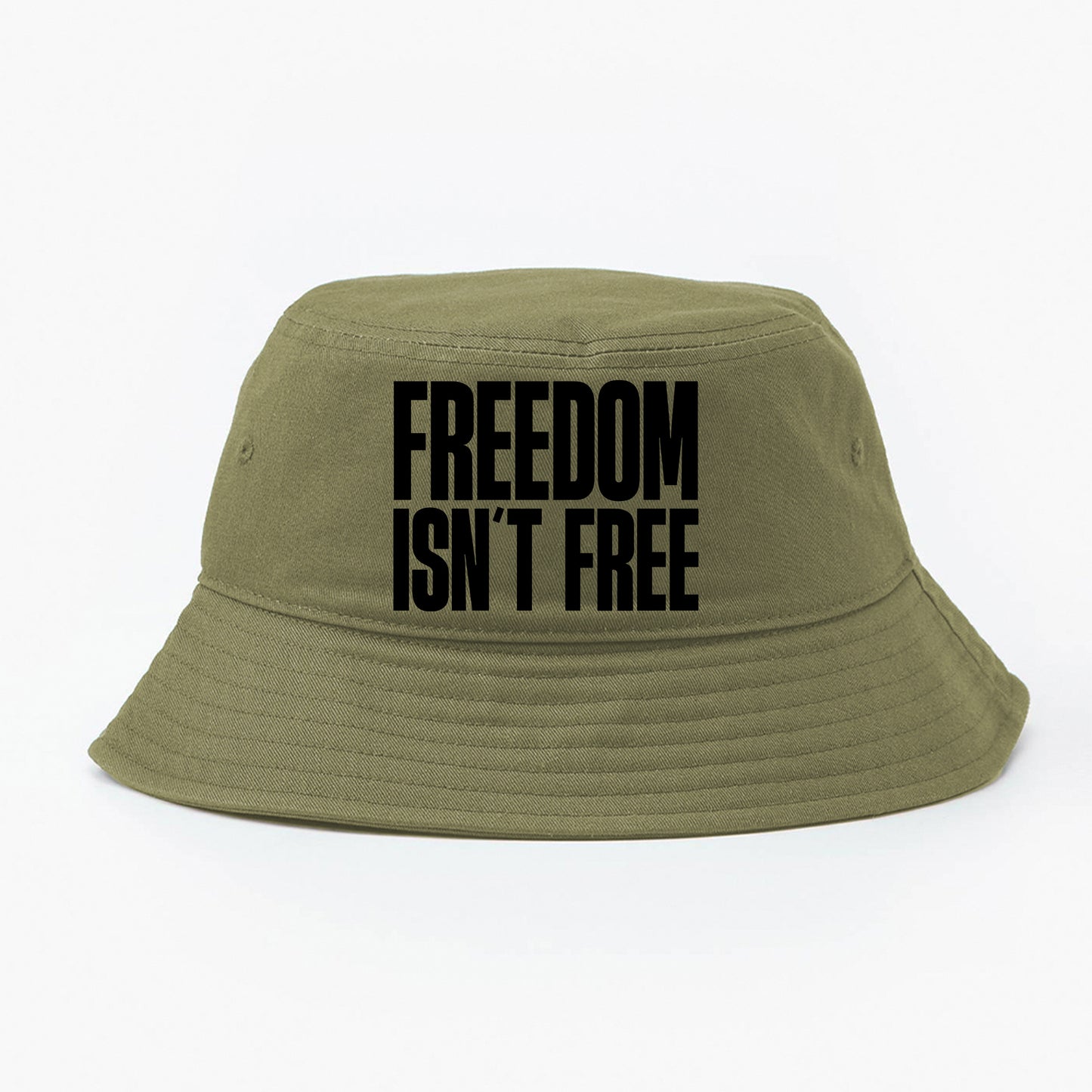 Freedom Isn't Free Black Bucket Hat