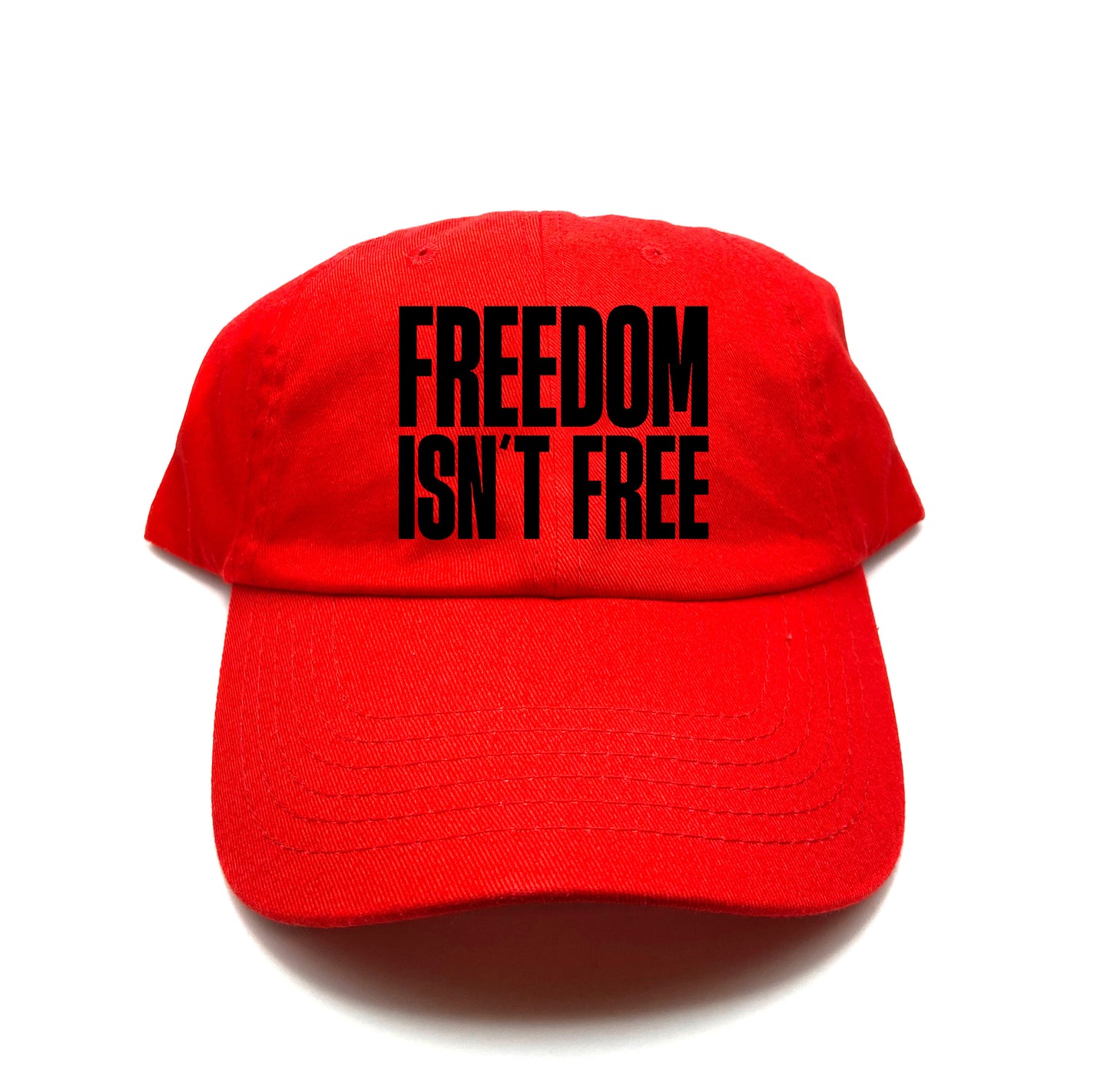 Freedom Isn't Free Black Dad Hat
