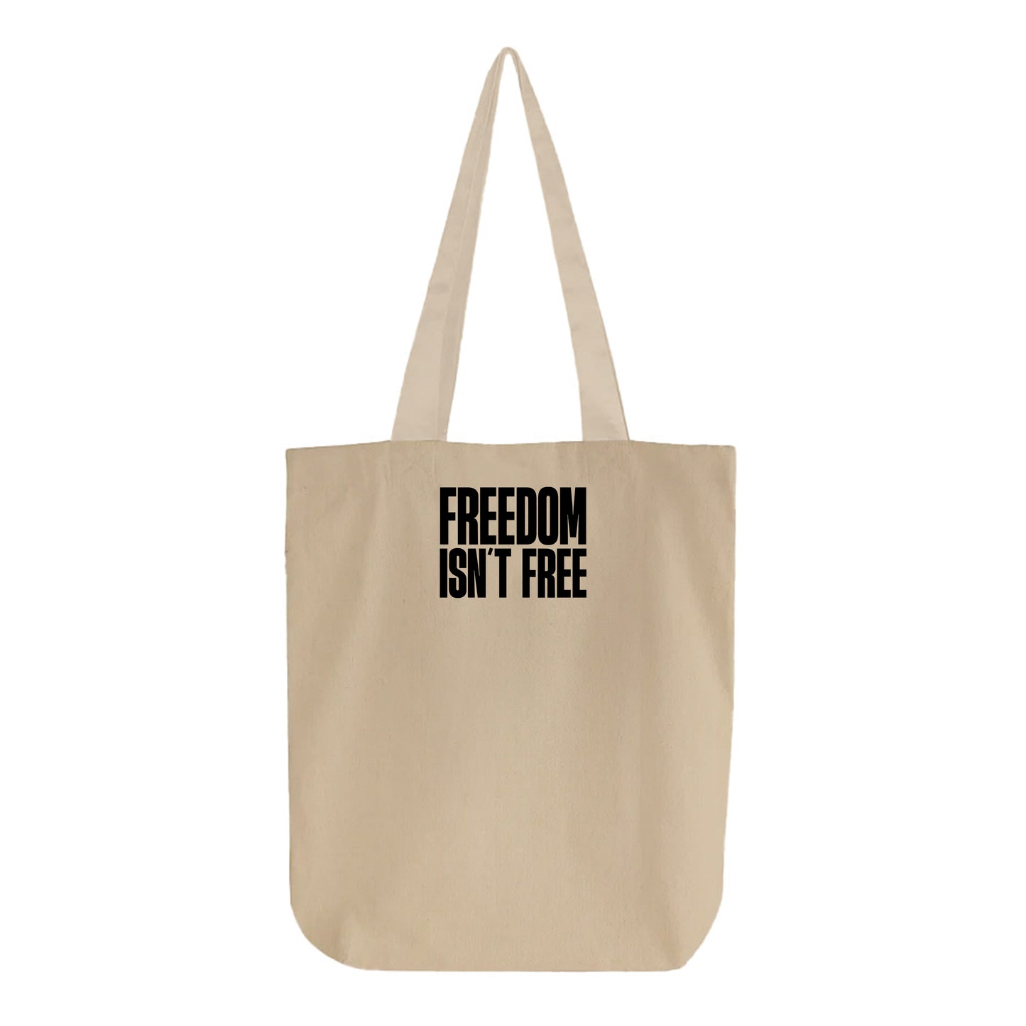 Freedom Isn't Free Black Tote Bag