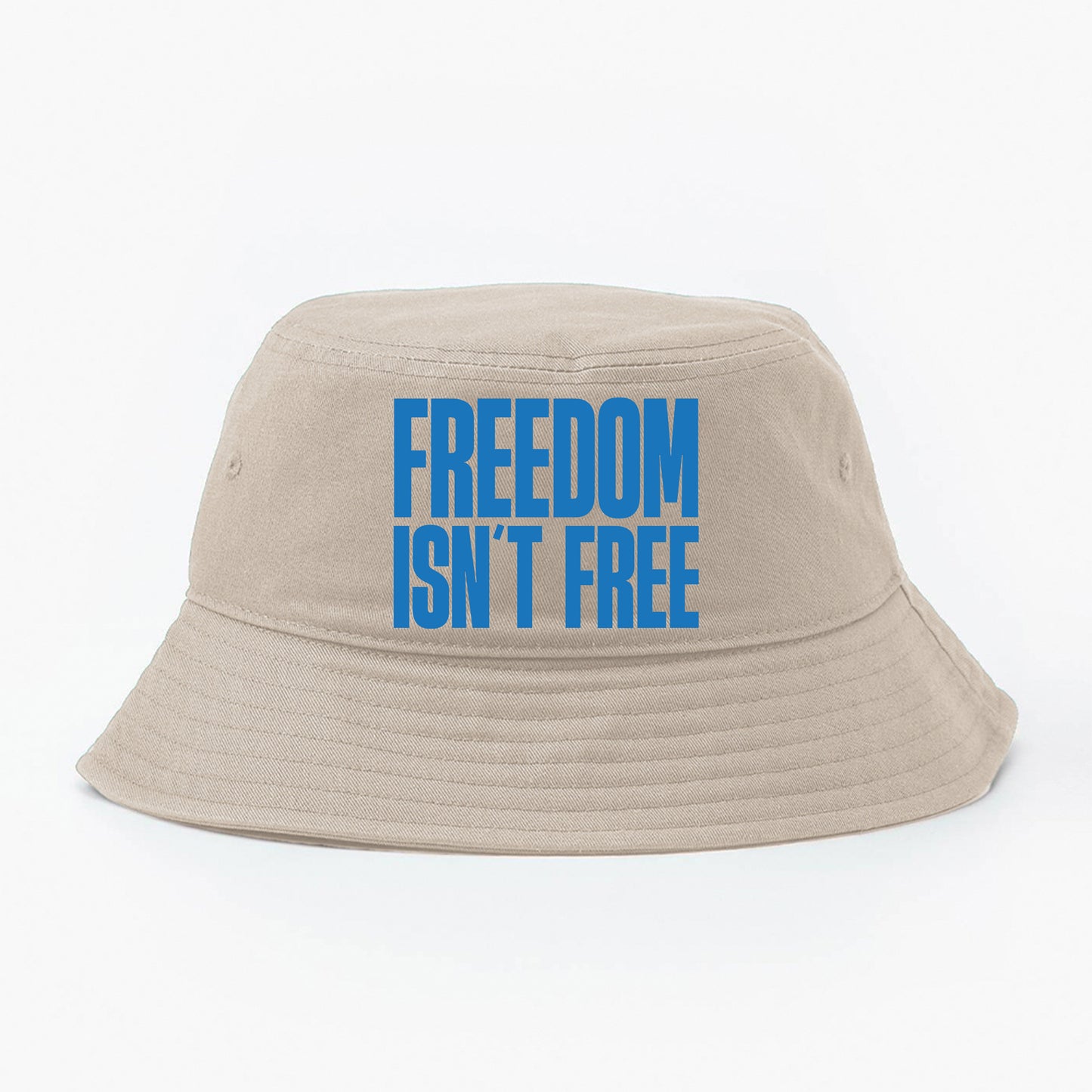 Freedom Isn't Free Blue Bucket Hat