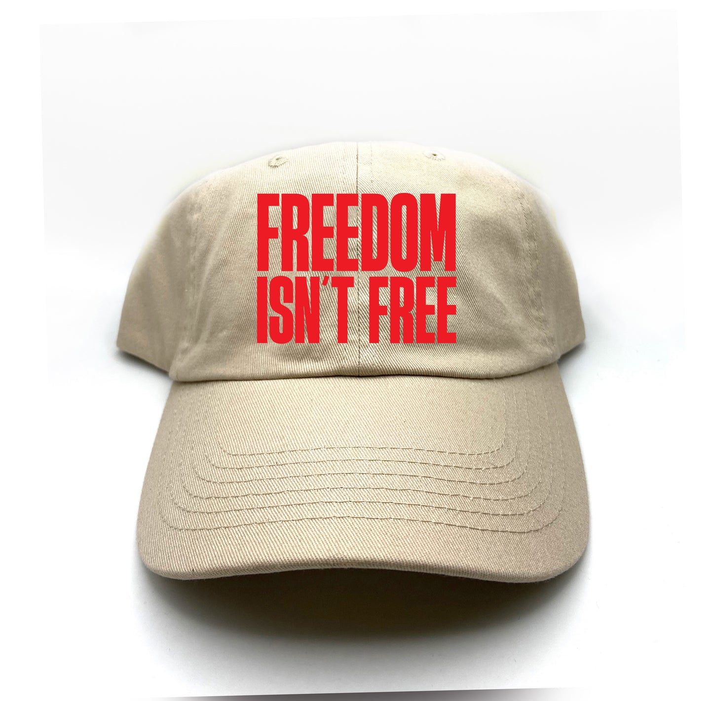 Freedom Isn't Free Red Dad Hat