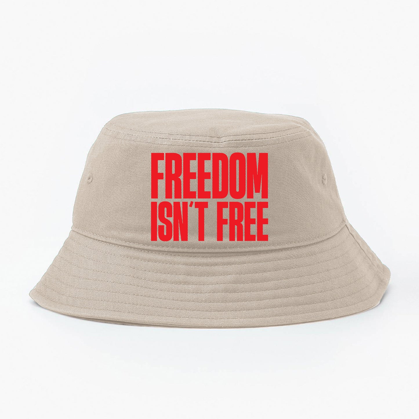 Freedom Isn't Free Red Bucket Hat