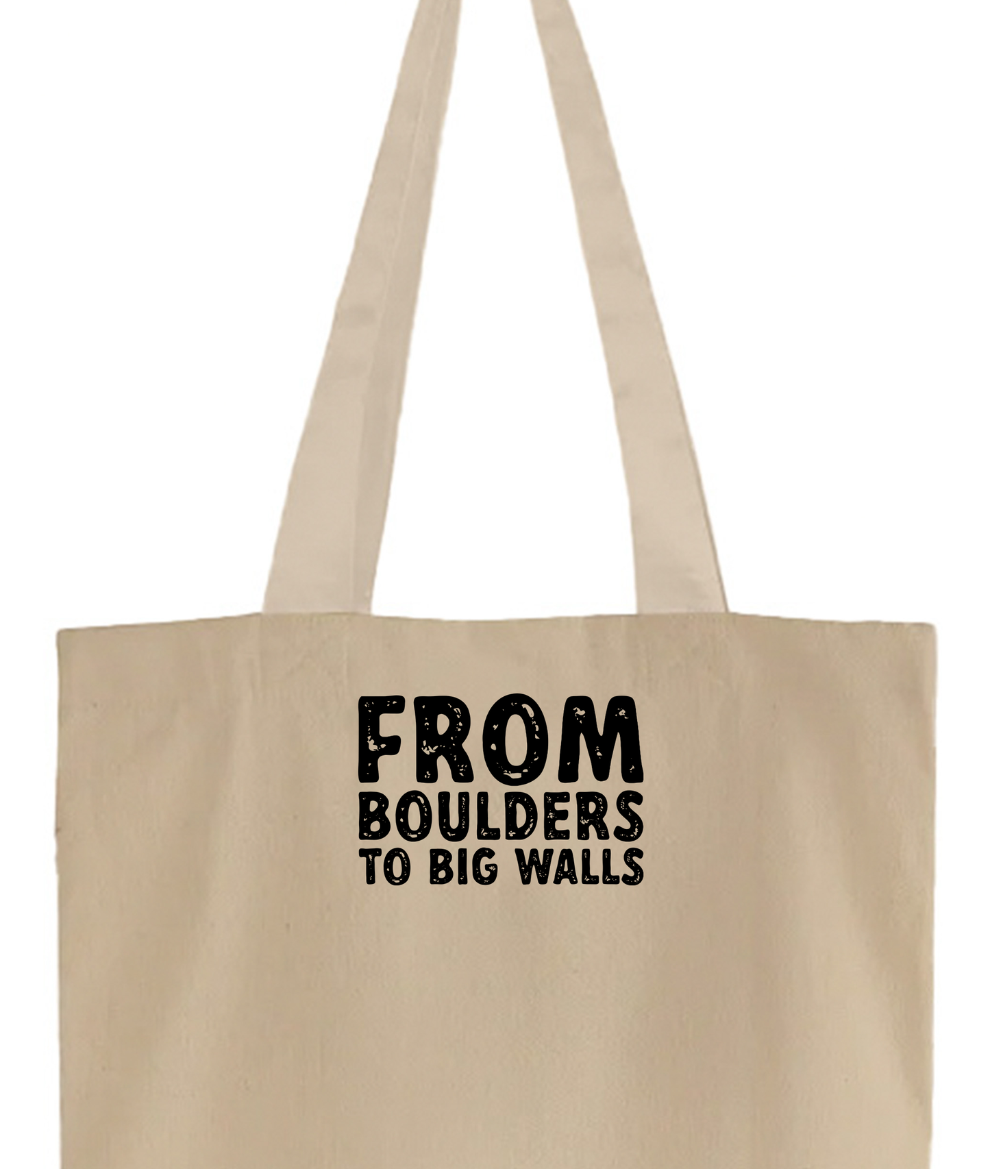 "From Boulders to Big Walls" Black Tote Bag