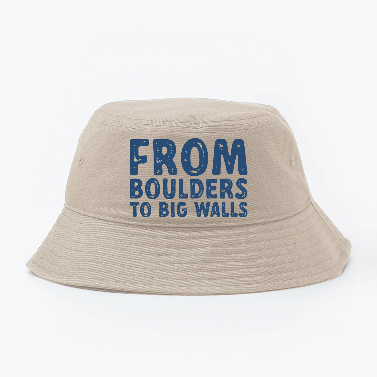 "From Boulders to Big Walls" Blue Bucket Hat