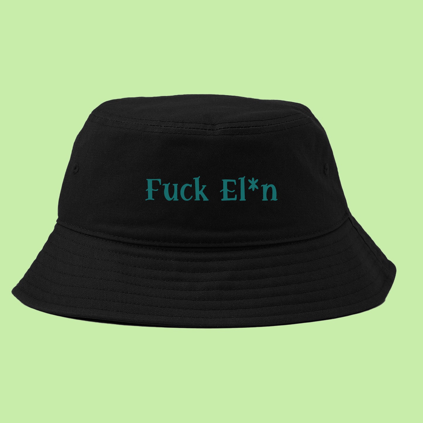 Fuck El*n Green Bucket Hat