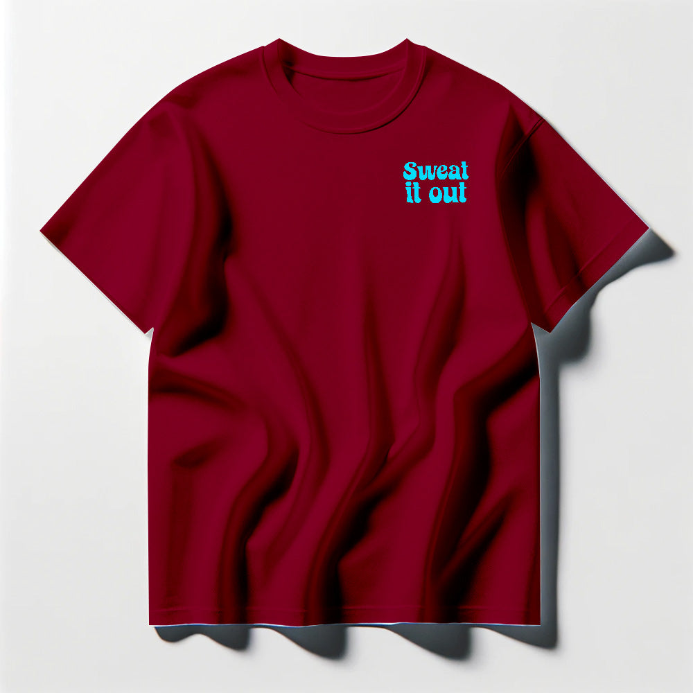 Sweat It Out Cyan Tee Shirt