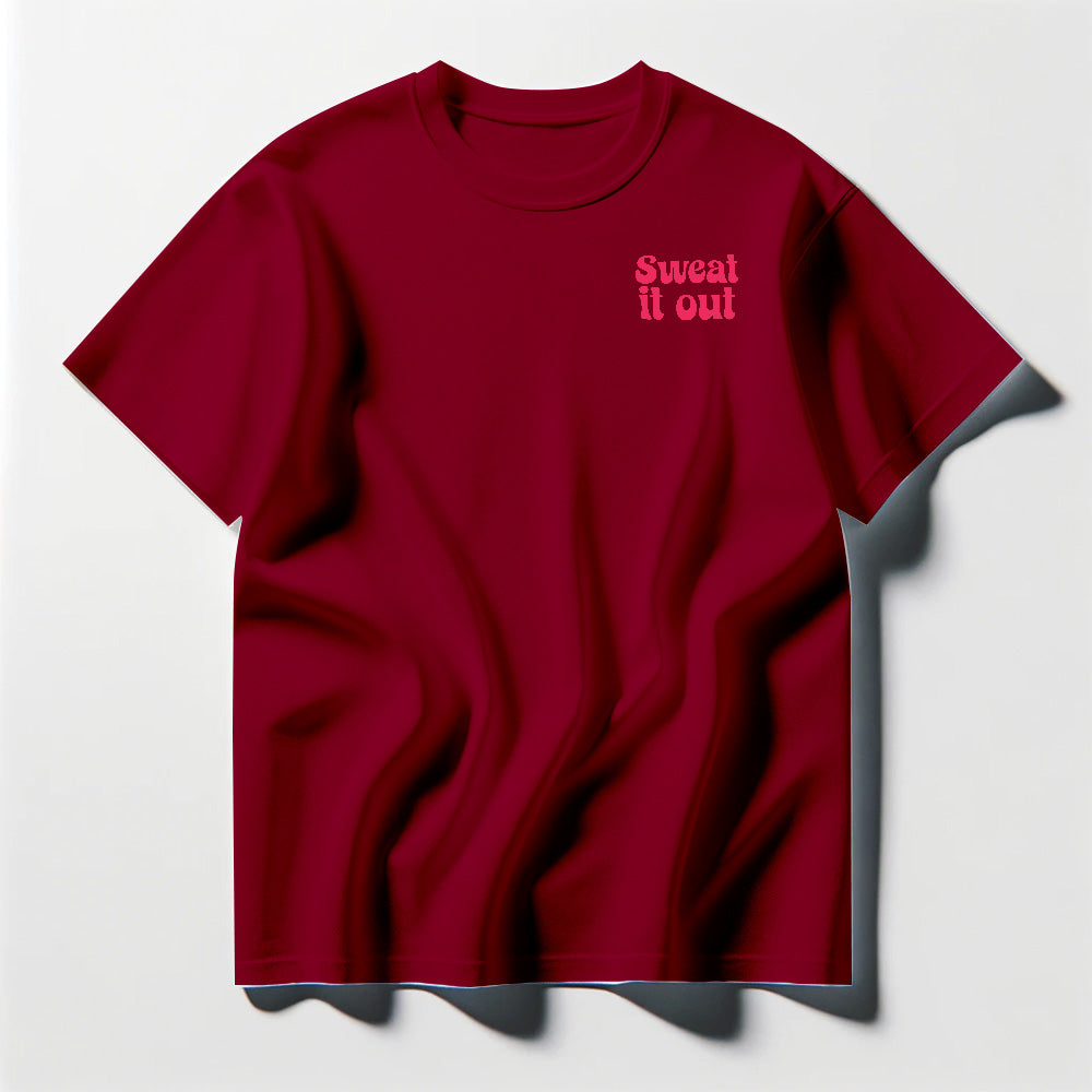 Sweat It Out Red Tee Shirt