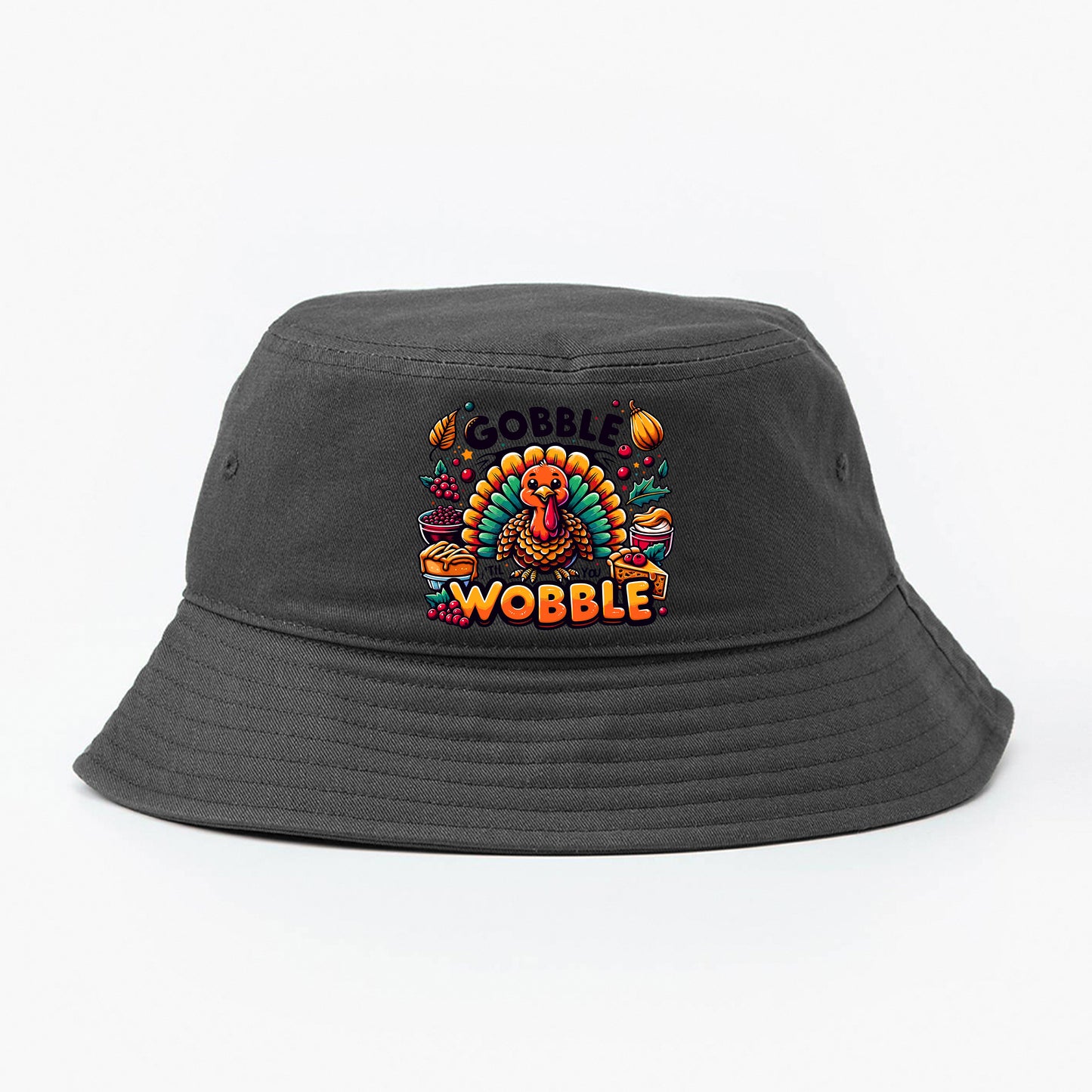 "Gobble 'Til You Wobble" Bucket Hat
